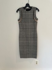 Versace Houndstooth Sleeveless Stress Size 42 Us Size 6