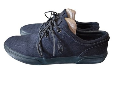 Polo Ralph Lauren Faxon Sneakers lace up canvas upper blue denim men tennis  12D