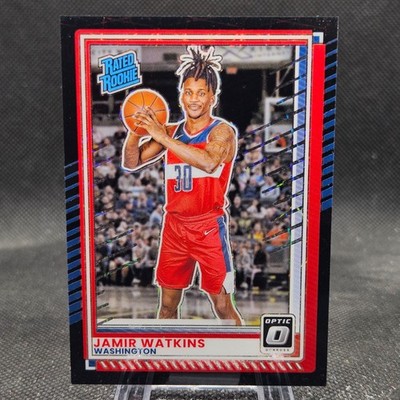 Jamir Watkins 2025-26 Donruss Basketball Optic Black Velocity /35 Rated RC #30