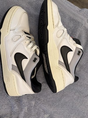 Nike White/Black/Gray Men s Full Force Low Top Athletic Sneakers FB1362-101 