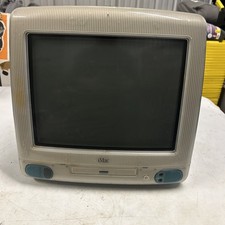 VTG Apple IMac G3 Teal Blue Desktop Computer READ UNTESTED PARTS OR REPAIR