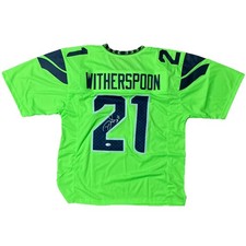 DEVON WITHERSPOON Signed Seahawks LIME GREEN Custom Jersey XL JSA WITNESSED