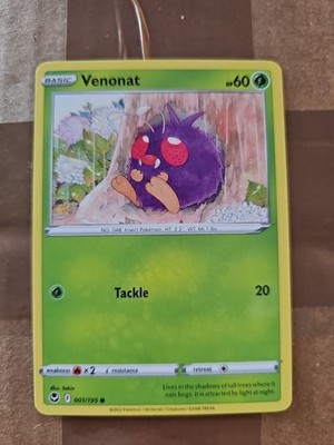 Venonat 001/195 Swsh12: Sword & Shield-Silver Tempest Normal