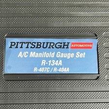 Pittsburgh Automotive A/C Manifold Gauge Set R-134A R-407C/R-404A NEW OPEN BOX