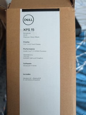 Dell XPS 15 9520, 4K OLED Touchscreen, i7-12700H, 16GB RAM, 1TB SSD, RTX3050Ti