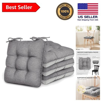 Stylish Grey Memory Foam Chair Cushions   Comfort Plus Stability for Every Chair