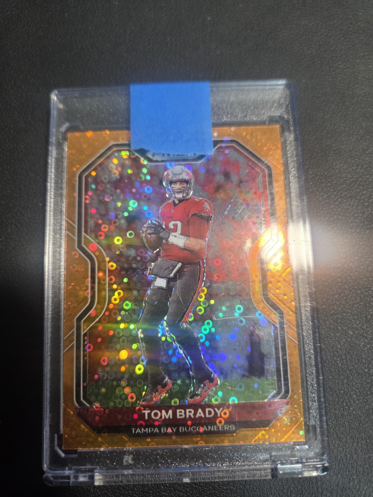 2020 Panini Prizm - Tom Brady #255 Orange Disco Prizm