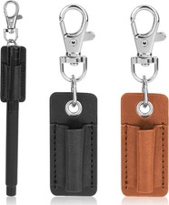 2 Pieces Pen Lanyard Holder Keychain, Anti-Lost Clip 2 x 0.78 inches, Brown