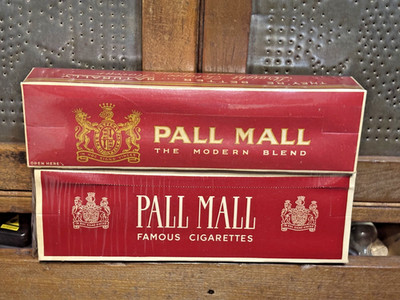 2 Vintage Pall Mall Cigarette Cartons (Empty) Excellent Condition!