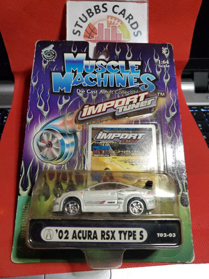 FUNLINE MUSCLE MACHINES IMPORT TUNER - 2002 ACURA RSX TYPE S (PEARL WHITE) 1/64