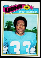 Bobby Thompson, 1977 Topps, #486, Detroit Lions, RC