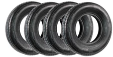 4-Pk ST205/75R14 DEEP TREAD Steel Belted Radial Trailer Tire Load D 2040 Lbs.