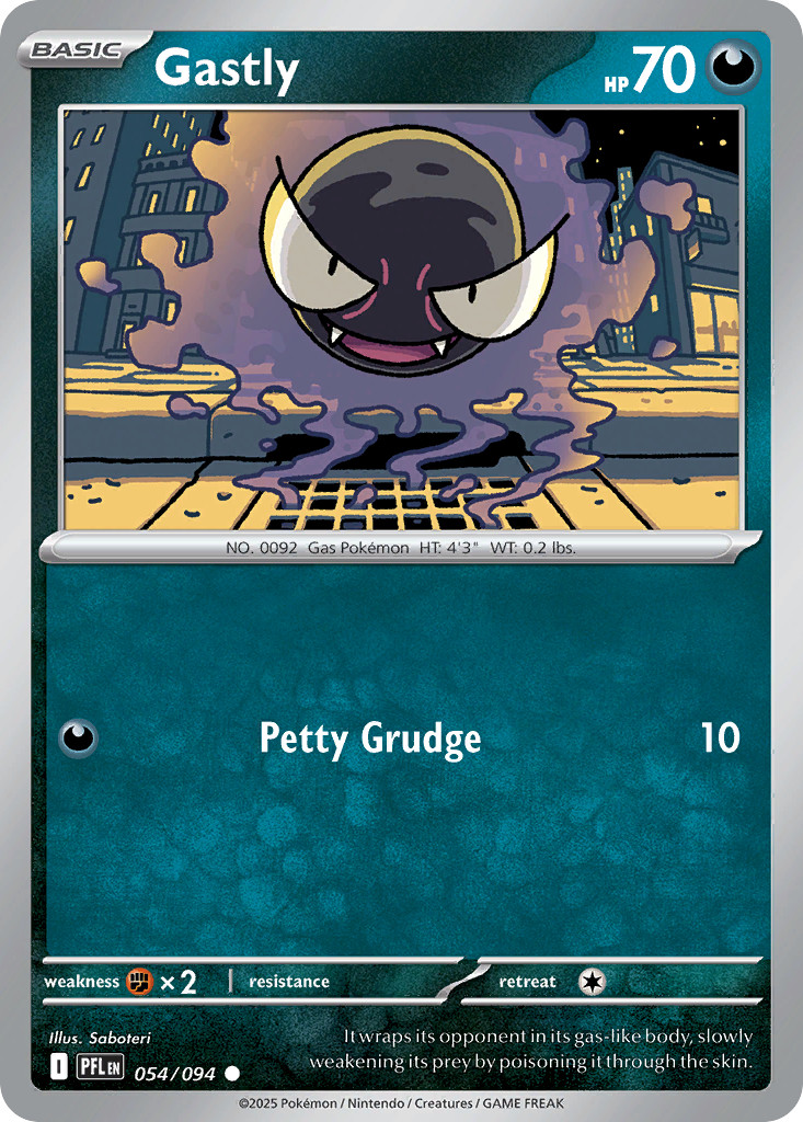 Pokemon : Gastly Phantasmal Flames 054/094 : C