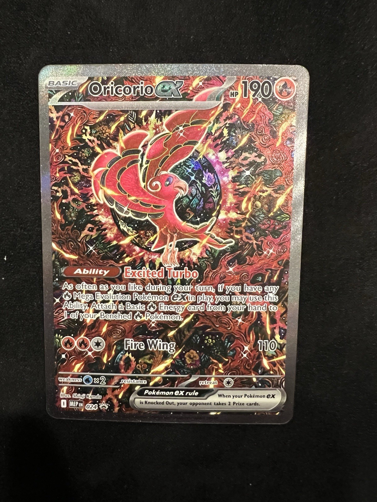 Oricorio ex 024 Me: Mega Evolution Promo Holo