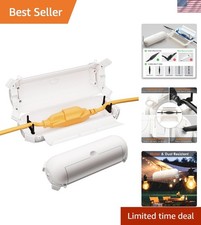 2 Pack Outdoor Plug Cover, Waterproof Outdoor Extension Cord Cover 4 Lockab...