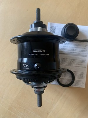 Shimano Alfine SG-S7001 11-Gang Fahrrad Nabenschaltung, 36-Loch, Schwarz, Disc