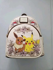 Loungefly Pokémon Pikachu & Eevee Floral Mini Backpack