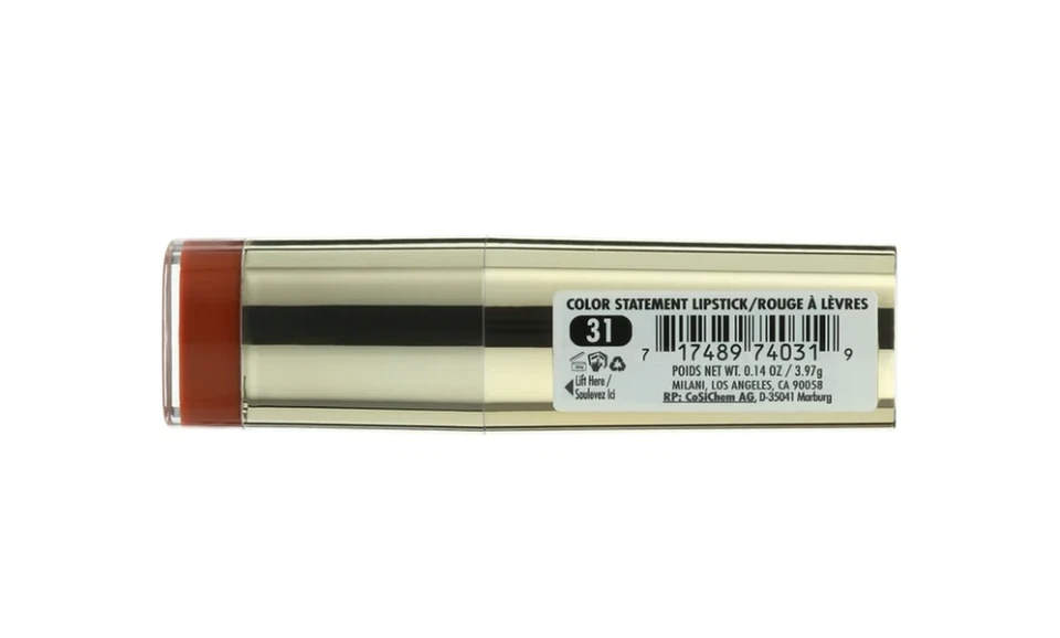 Lápiz labial Milani Color Statement, belleza bronce Foto 3 de 4