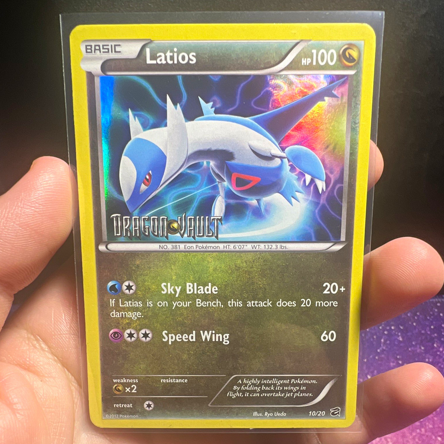 Pokemon Pokémon TCG Latios 10/20 Dragon Vault Holo Rare 100HP EN 2012