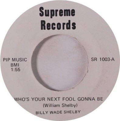 Billy Wade Shelby - Who's Your Next Fool Gonna Be / Everybody's Got Soul, 7'', (V