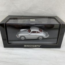 Minichamps Porsche 356 C Coupe 1/43 Scale Model Silver Vintage Collectible