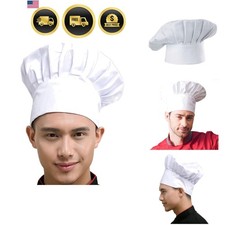 Chef Hat Adult Adjustable Elastic Baker Kitchen Cooking Chef Cap
