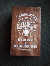 Viking Revolution Beard Wash Conditioner Set w/Argan & Jojoba Oils Sandalwood