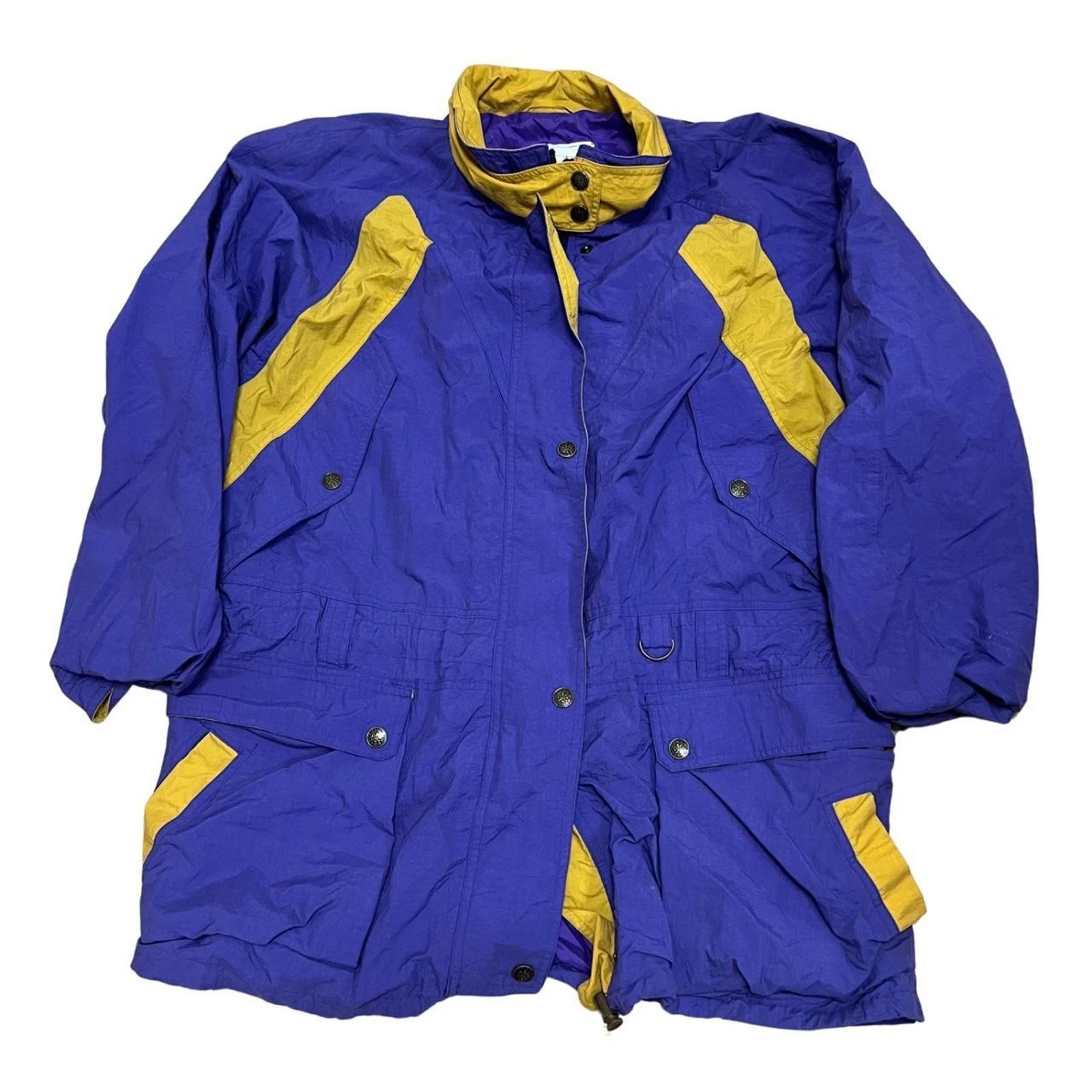 Vintage Purple Dialogue International Retro Jacket Full Zip Snow Outdoor