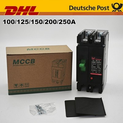 DC-Leitungsschutzschalter MCCB DC550V 2Pol. Solarpanel 600W 100/125/150/200/250A