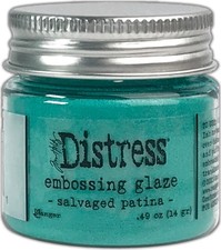 Tim Holtz Distress Embossing Glaze Salvaged Patina