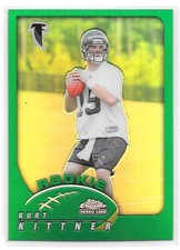 KURT KITTNER ROOKIE REFRACTOR 2002 TOPPS CHROME 204 ATLANTA FALCONS ILLINOIS