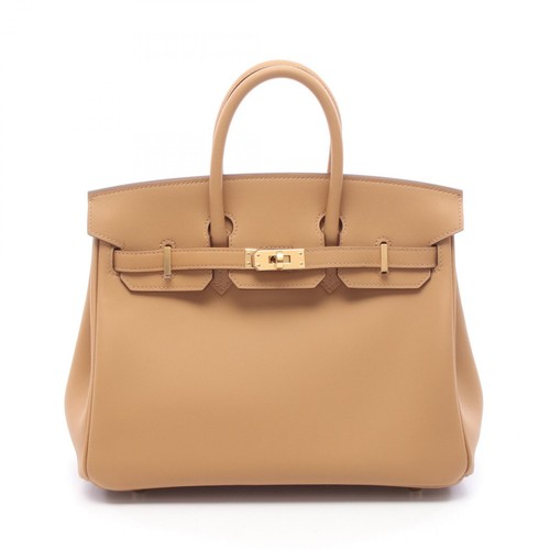 HERMES Birkin 25 Handbag Swift leather Brown GHW Preowned Women G