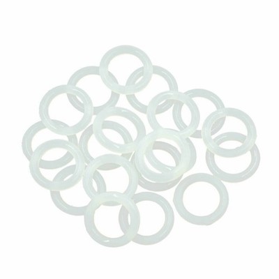 20pcs Silicone O-Rings 19mm OD 12.8mm ID 3.1mm Width Seal Gasket White KD #zc