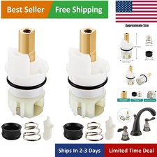 Complete Replacement Kit for Two-Handle Faucets - Easy Installation, Leak Fix
