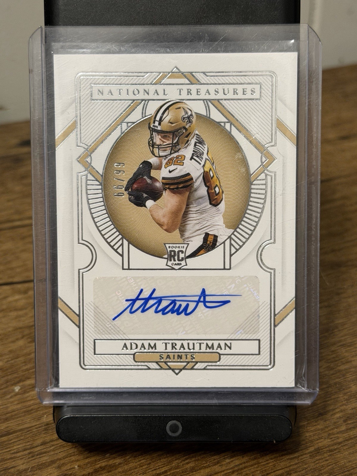 Adam Trautman Panini National Treasures #142 Signatures