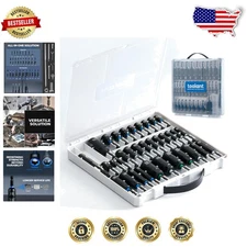 Heavy Duty 34pc Nut Driver Set Impact Socket Adapters Reinforced Magnetic