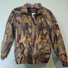 Boys Kids Stearns Dry Wear Camouflage Jacket Hunting Sz Large Realtree Hardwoods