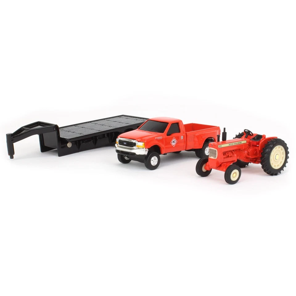 ERTL 1/64 Allis Chalmers D19 con Ford F-350 y remolque de quinta rueda 16443 Foto 4 de 4
