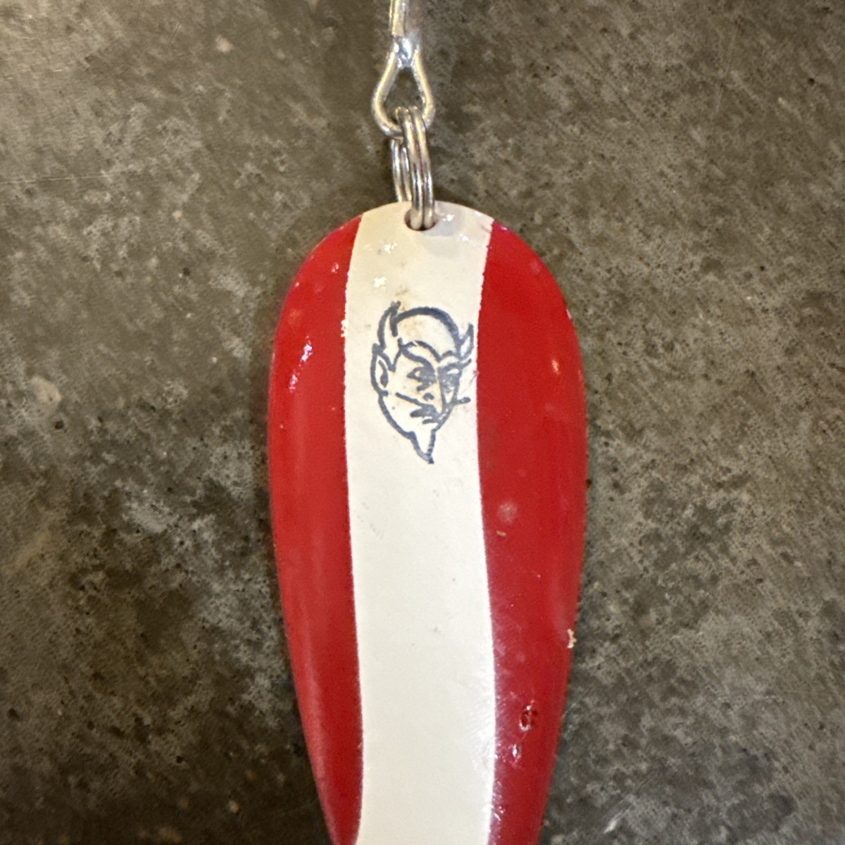 4 Vintage Eppinger Dardevle Spoons - Red & White - 3-1/2 1 oz