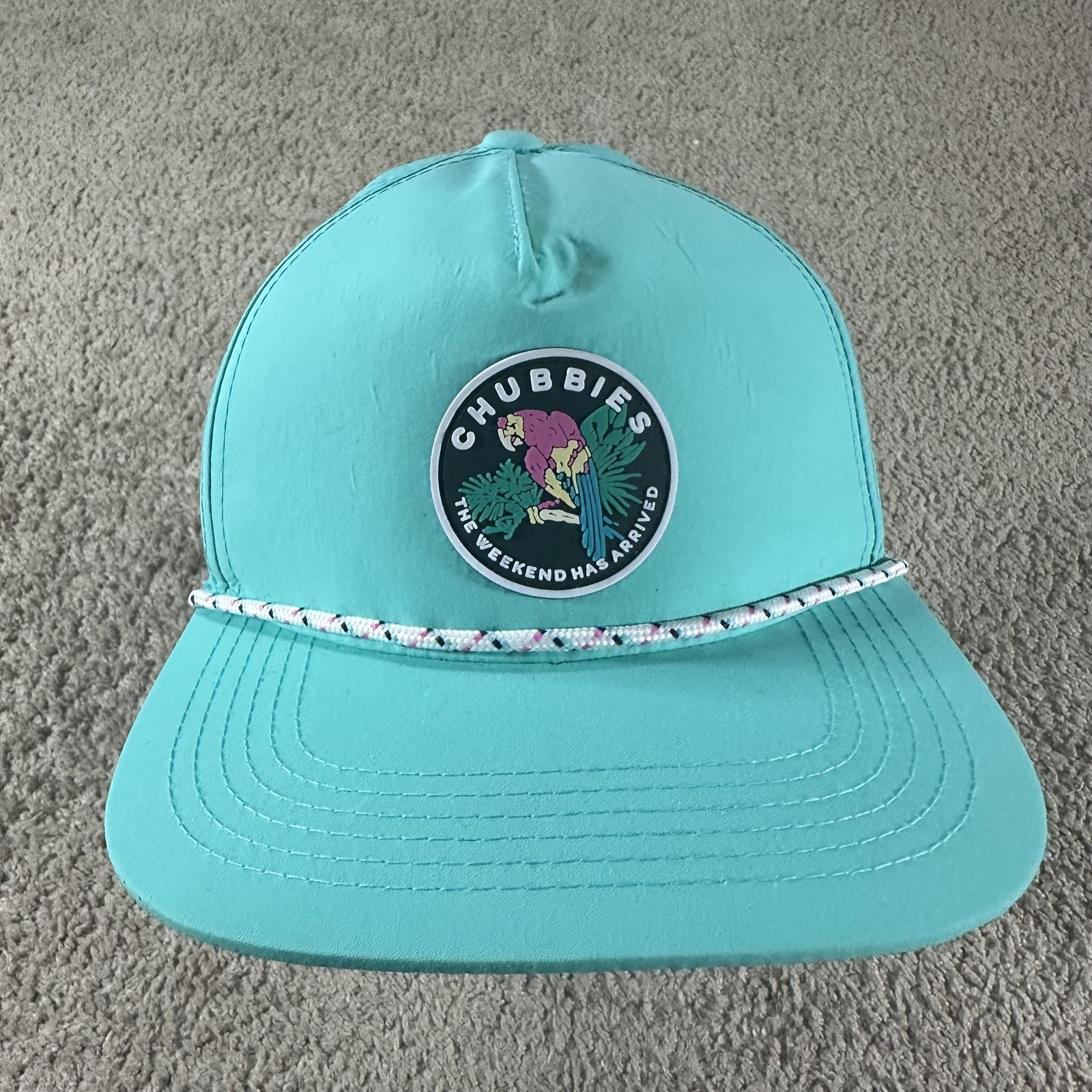 Chubbies Hat Cap Snap Back Parrot Patch Nylon Wee… - image 1