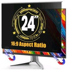 Magnetic Privacy Screen for 24 Inch Monitor 16:9 Aspect Ratio, Removable Anti...