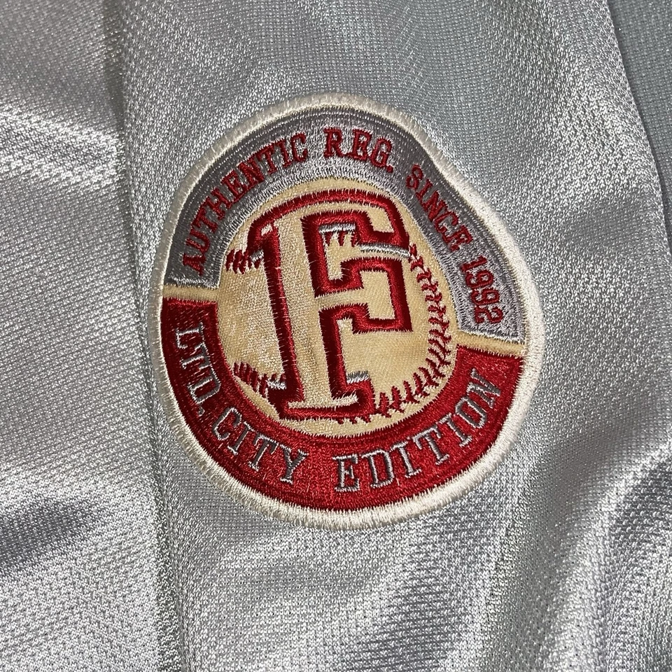 Vintage 90s Y2K Silver Men’s Xxl Fubu Cincinnati Reds Baseball Hooded Sweatshirt - Image 3 of 4