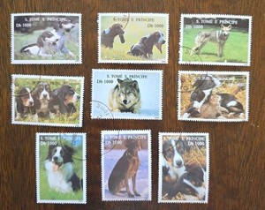 SAO TOME E PRINCIPE Dog Stamps NH 1995.