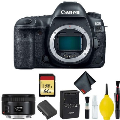 Canon EOS 5D Mark IV DSLR Camera Body Only 3 Piece Filter Kit (Intl Model) w/Can