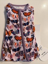 Little Sleepies Butterfly Kisses Zippy Bamboo Footie Pajamas 6-12 months