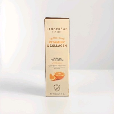 Lanocreme Energizing Vitamin C & Collagen Priming Face Serum | 3.21 FL Oz 