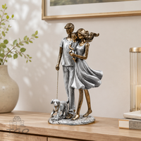 Formano Skulptur Familie Mit Hund 25X12Cm Aus Kunststein-703583