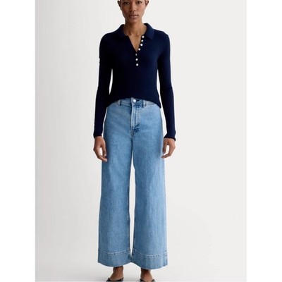 Everlane THE MARINER CROPPED JEAN Size 27 Coastal Nantucket Cape Cod