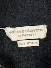 Valerie Stevens 2 Ply Cashmere Black Wide Sco...