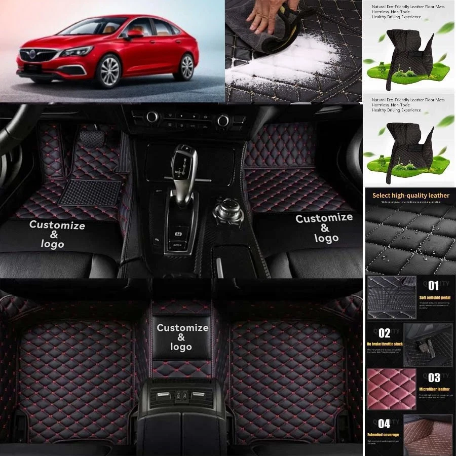 For Buick VERANO Car Floor Mats PU Leather Auto Pads Interior Accessories Foto 4 de 4